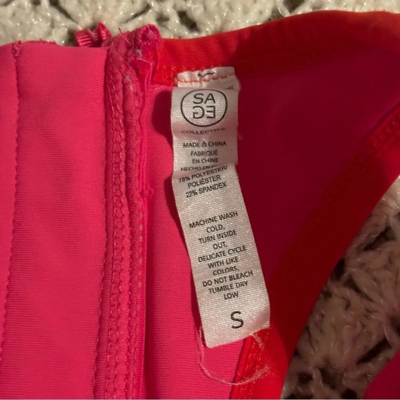 Pink Skort Mini Dress Racerback with built in Shorts size S - Picture 7 of 12